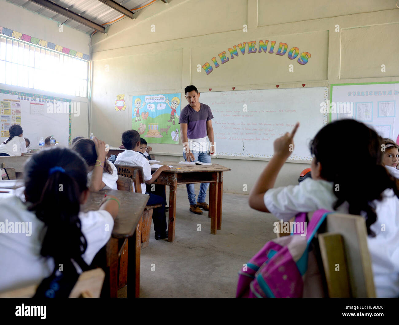 Cristian Suazo Teaches Gabriela Mistral Third Grade Math At The Gabriela Mistral School In Ocotes Alto Honduras June 16 15 Gabriela Mistral Is The Site Of A New Two Room Classroom Being Built