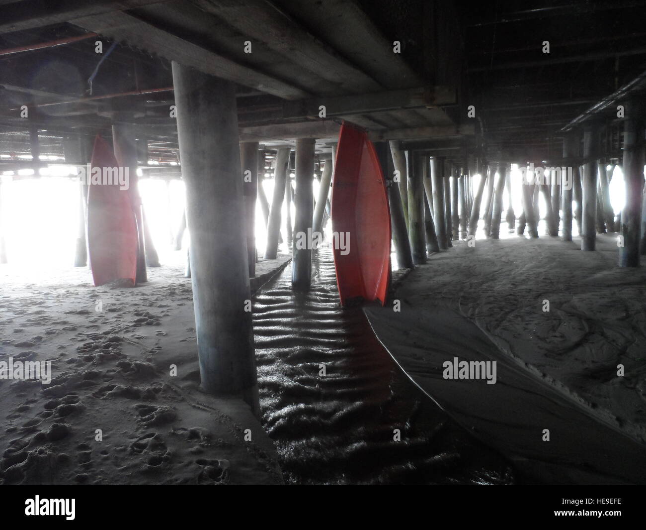 Under the Boardwalk Stock Photo