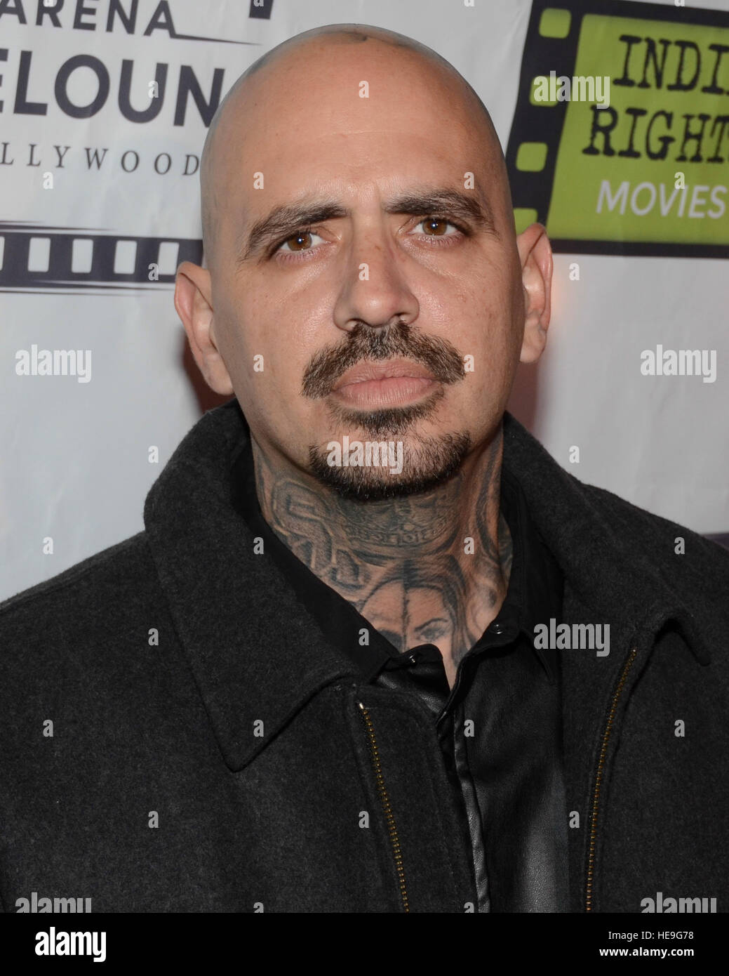 Michael Flores arrives at the Los Angeles Screening of "The Boatman" at