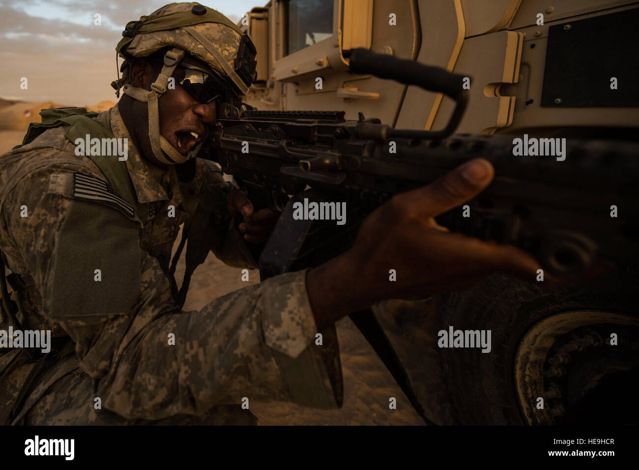 U.S. Army Pfc. Rudolph Campbell, 3rd Squadron, 17th Regiment chemical ...