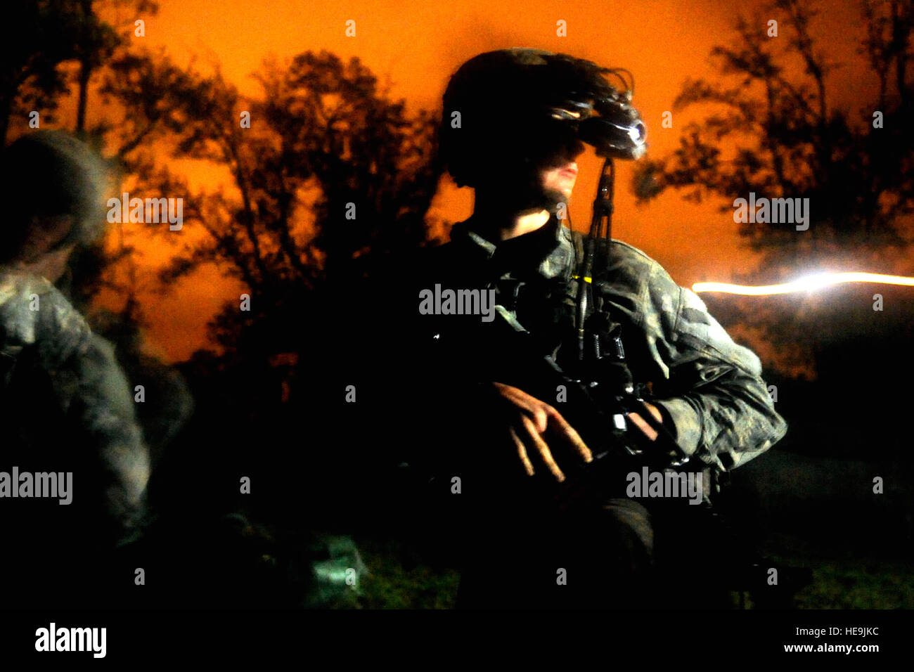 U.S. Army Rangers engage in a tactical exercise during the Florida ...