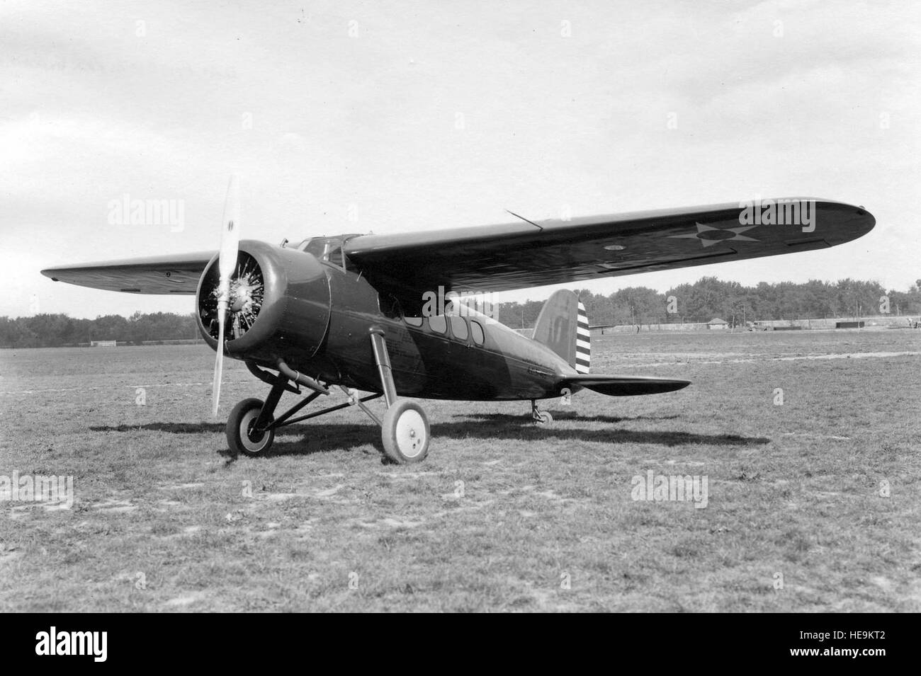 Lockheed Y1C-12 (S/N 31-405) at Wright Field, Dayton Ohio, on Oct. 2, 1930. (U.S. Air Force photo) Stock Photo