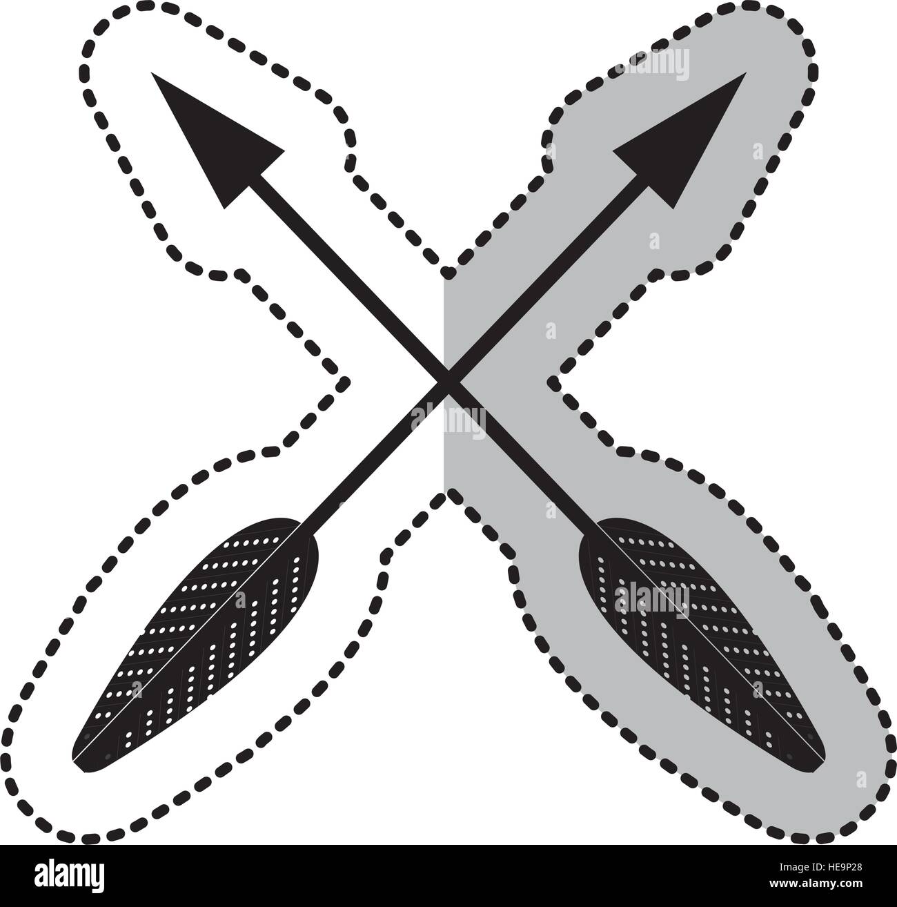 arrow drawing isolated icon vector illustration design Stock Vector ...