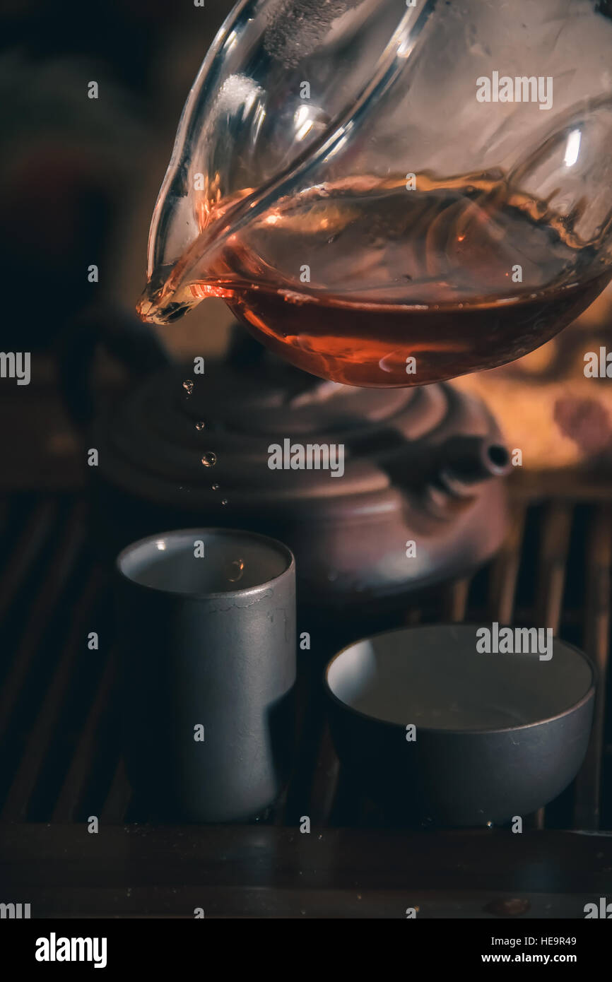 tea ceremony is performed by master Stock Photo - Alamy