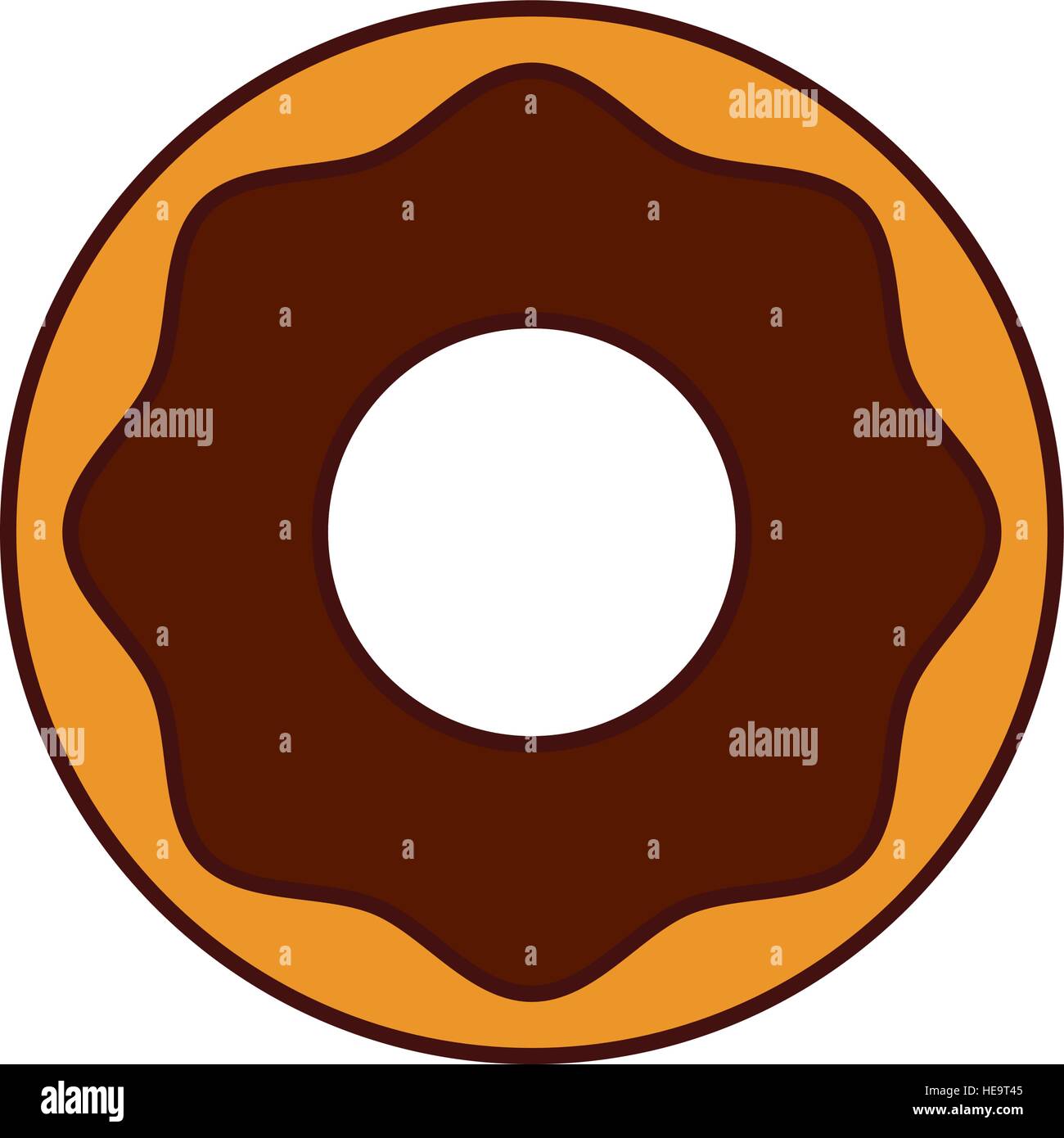 sweet donut isolated icon vector illustration design Stock Vector Image ...