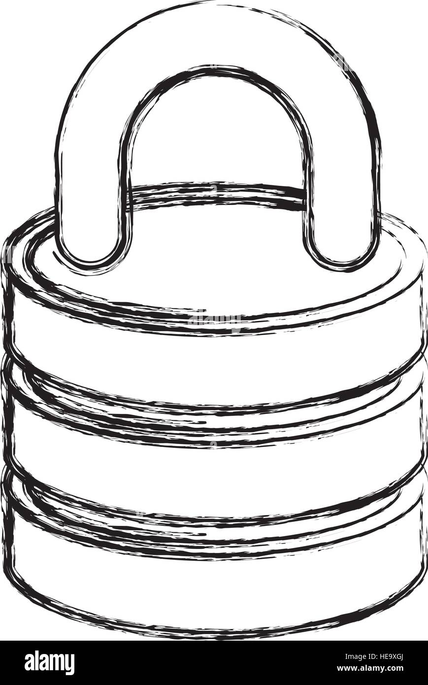 padlock secure isolated icon vector illustration design Stock Vector ...