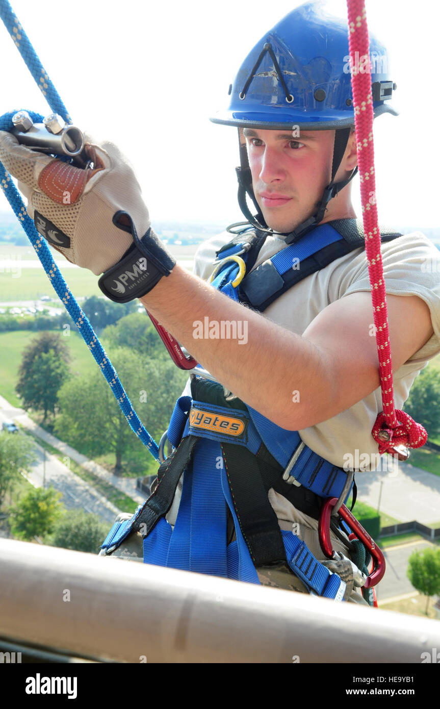 U.S. Air Force Airman 1st Class Christopher Gaulin, 100th Civil Engineer Squadron Fire