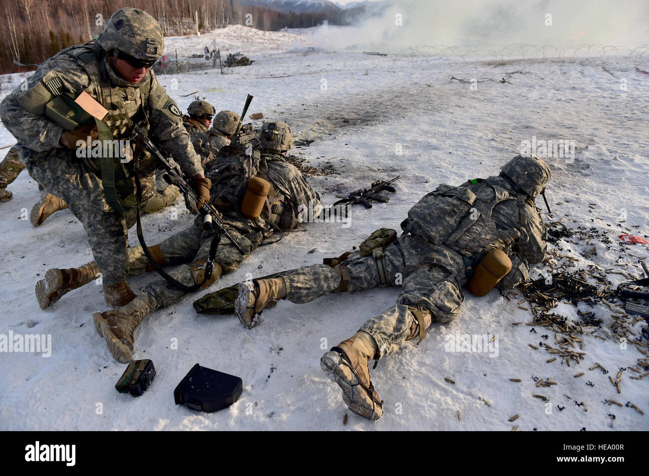 Paratroopers assigned to Baker Company, 3rd Battalion, 509th Parachute Infantry Regiment, 4th