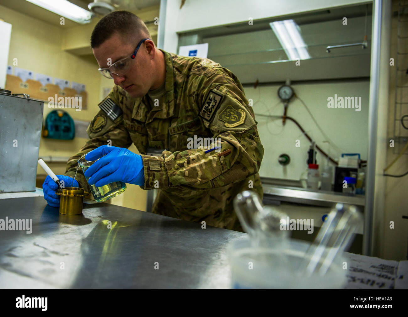 U.S. Air Force Tech. Sgt. Matthew Copley, supervisor of the NCS Fuels