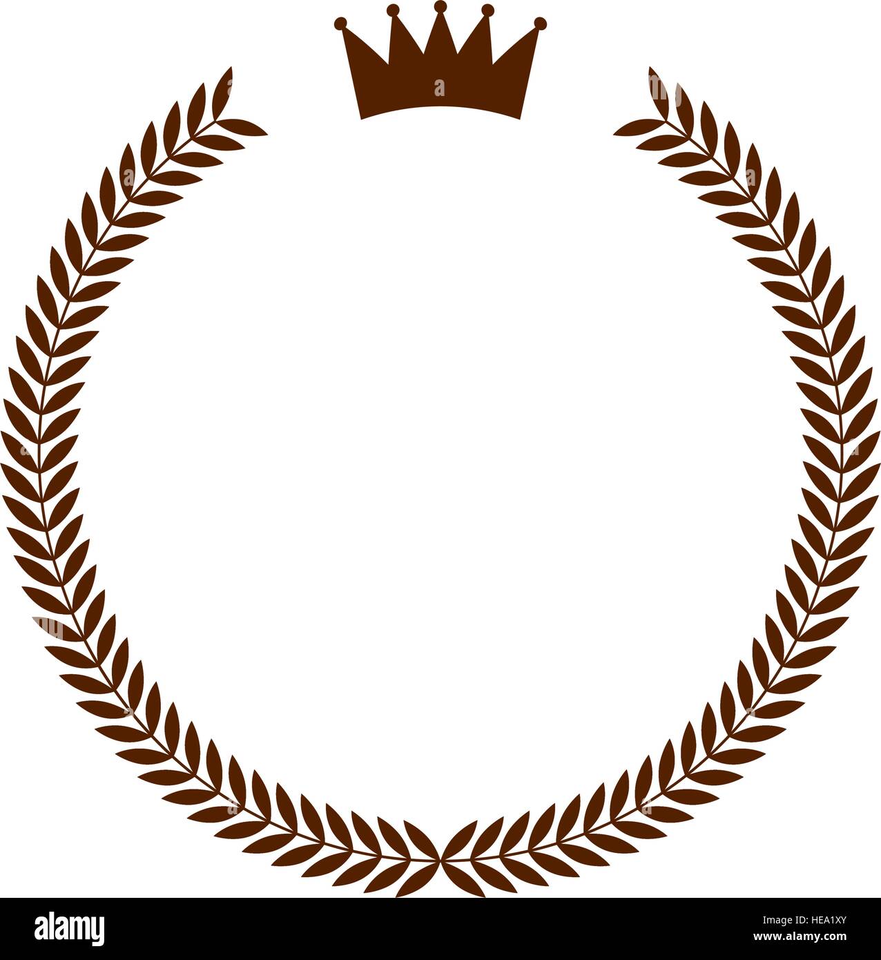 crown frame style hipster vector illustration design Stock Vector Image ...