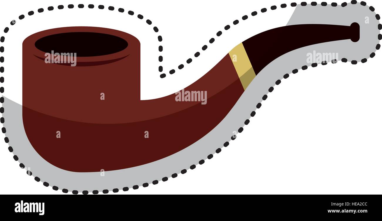 Smoking pipe isolated icon vector illustration design Stock Vector ...