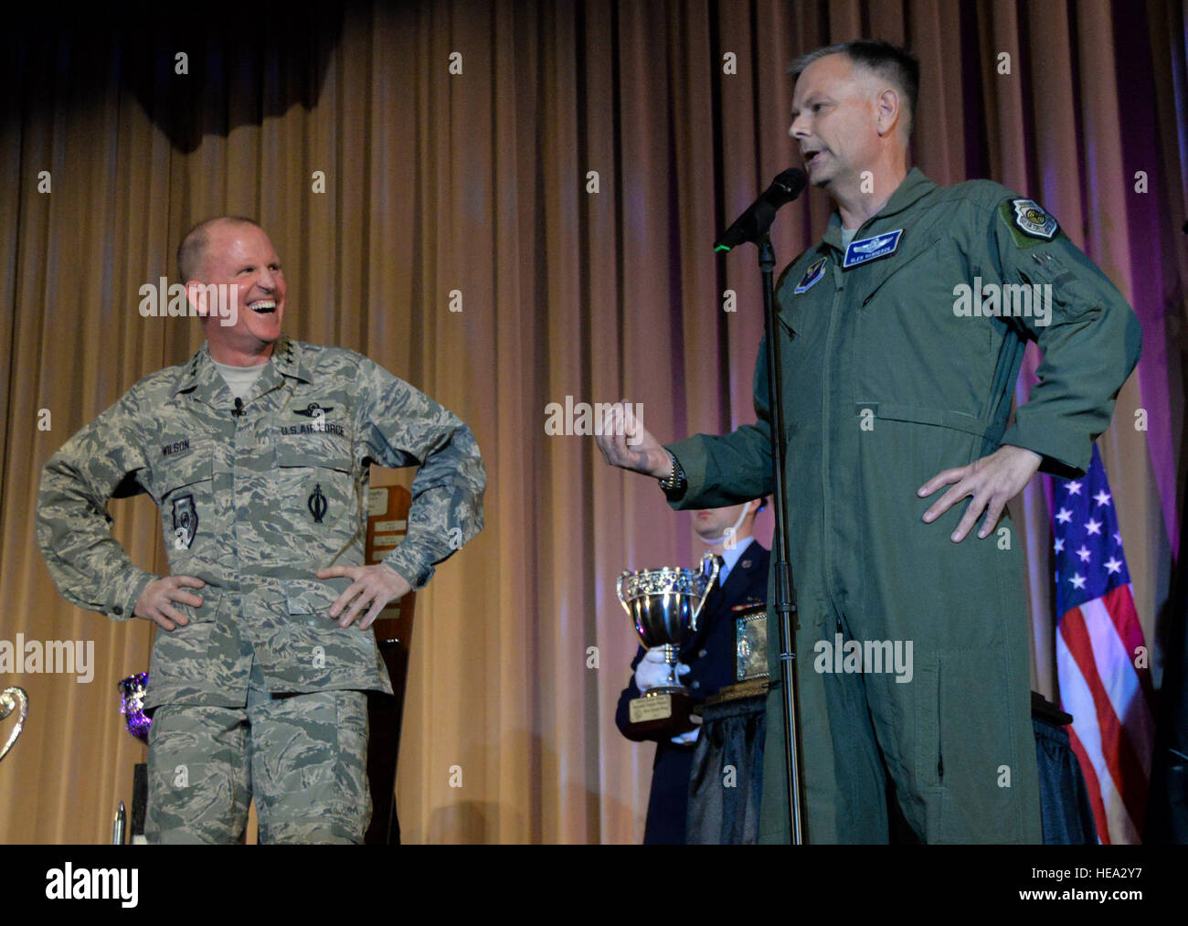 The 509th and 131st Bomb Wings, Whiteman AFB, Mo., return the Fairchild