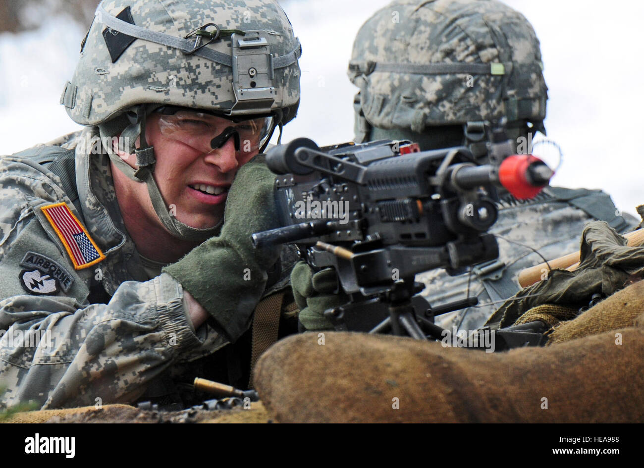 Parachute infantryman Spc. Christopher Bennett, A Company 1st Battalion ...