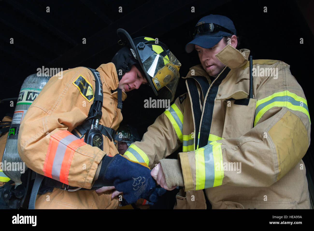 Firefighters and Air Force cadets conduct search and rescue training at ...