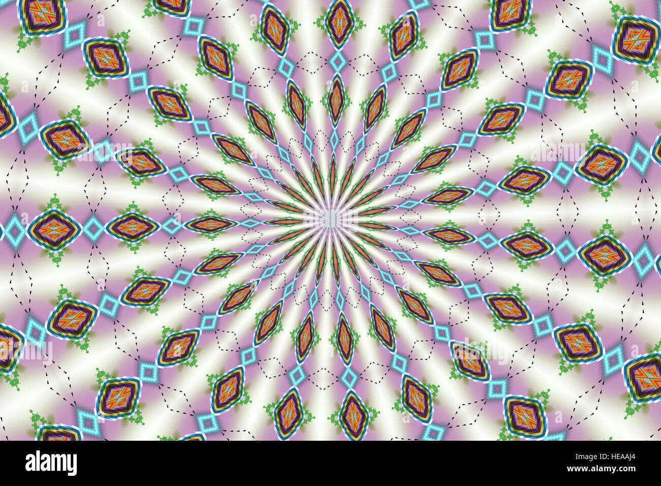 Digital Art - Kaleidoscope - Illustration Stock Photo
