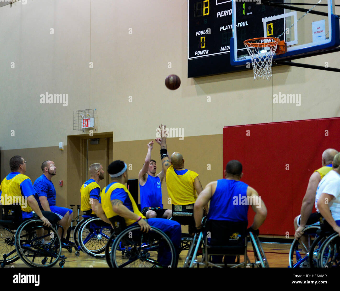 Air force wounded warrior wheelchair hires stock photography and