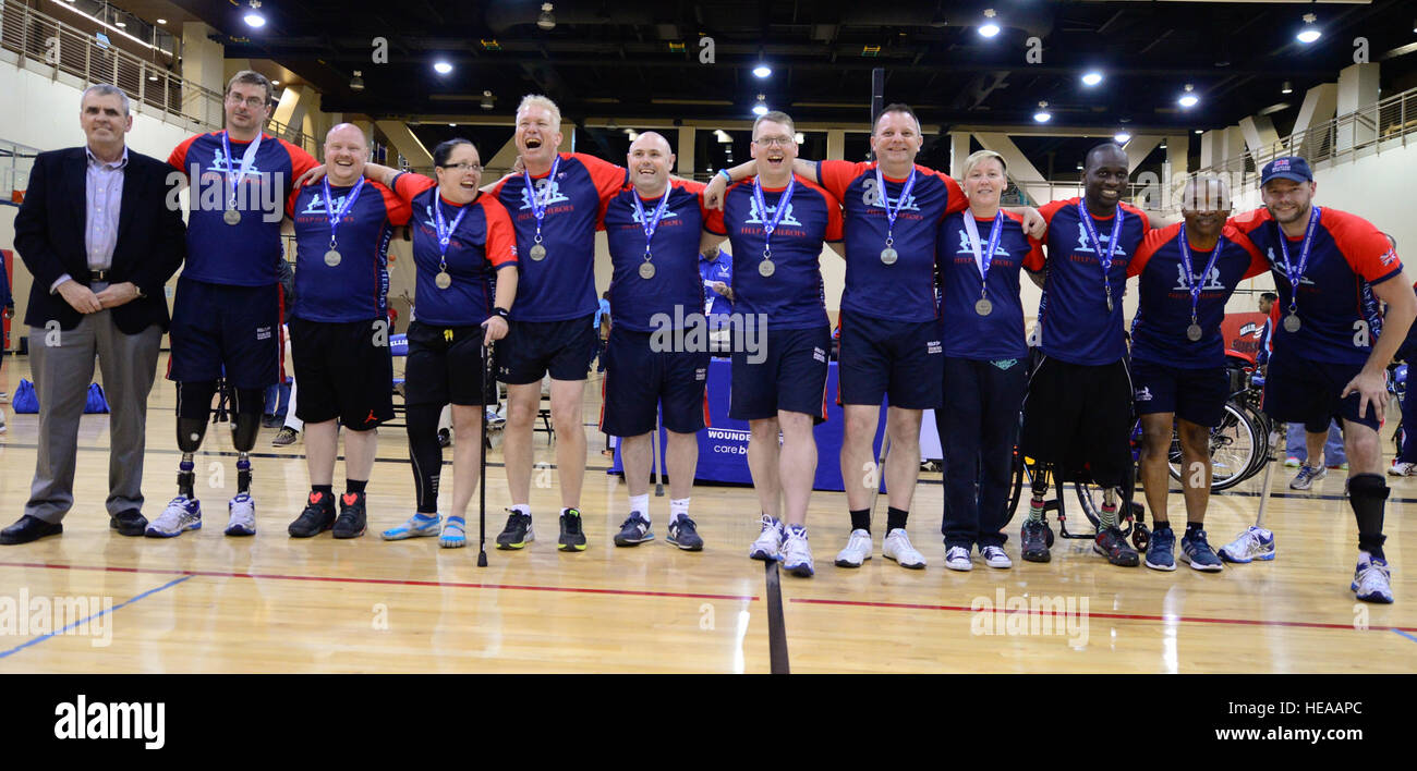 The wheelchair basketball team representing Help for Heros and Great