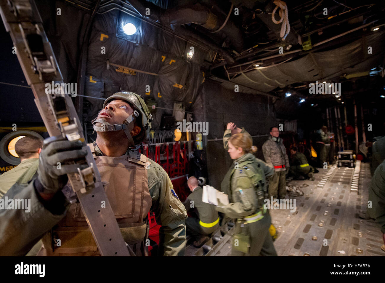 U.S. Air Force Staff Sgt. Ross Rudolph, medical technician, 18th ...