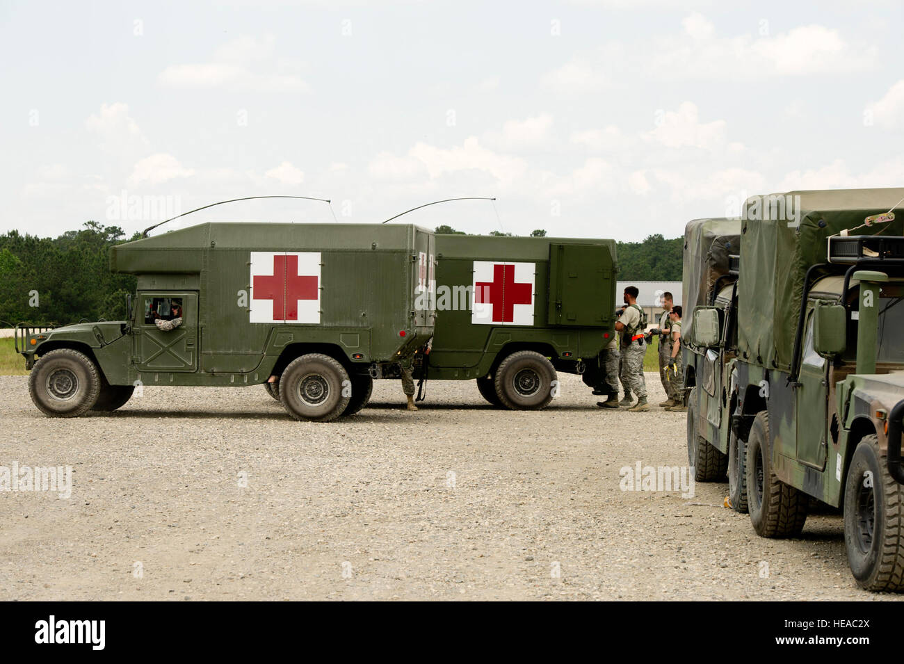 U.S. Army M997 High Mobility MultiPurpose Wheeled Vehicle Ambulances