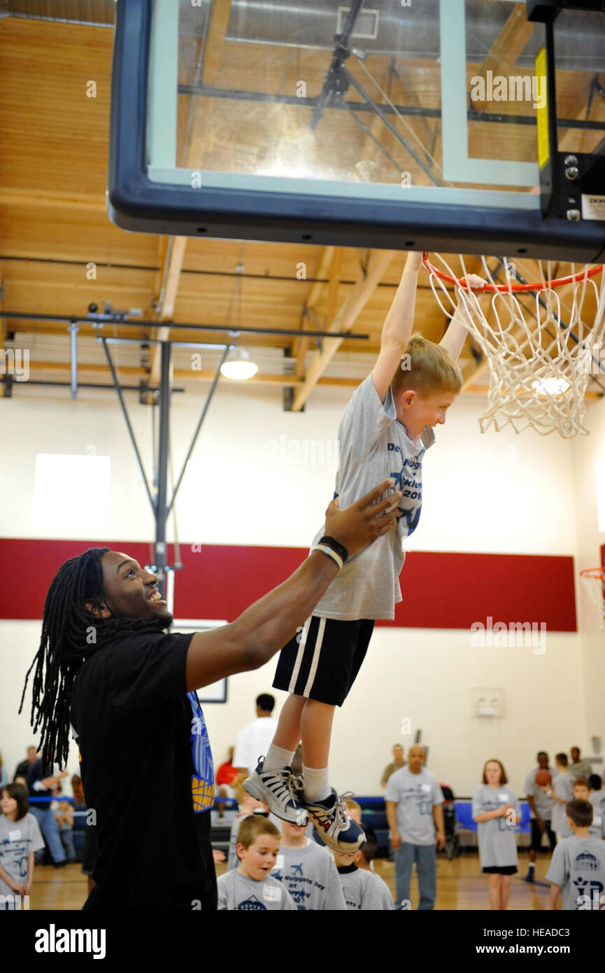 BUCKLEY AIR FORCE BASE, Colo. Faried, forward for the Denver