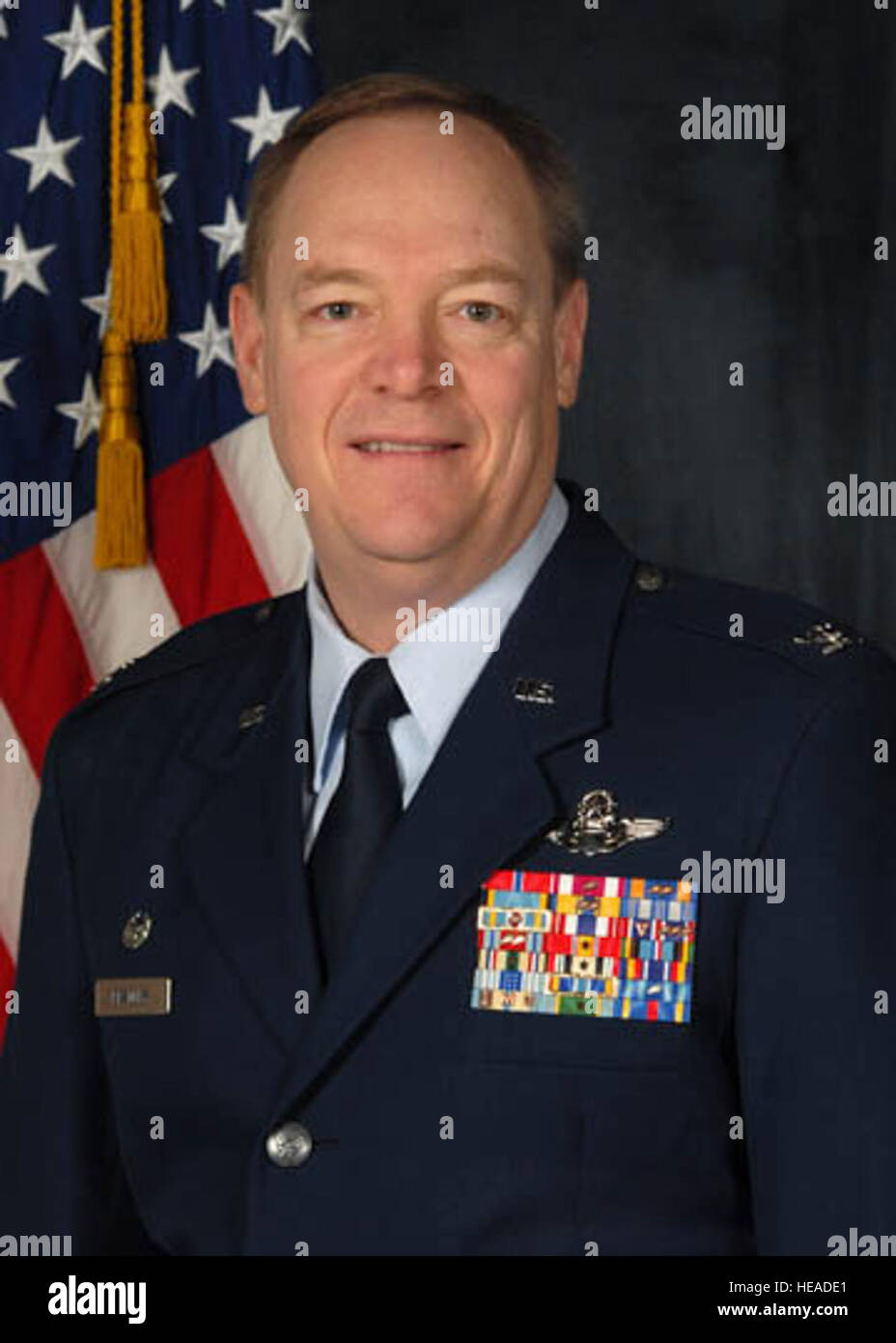 U.S. Air Force portrait shows Col. Kevin Bradley. Stock Photo