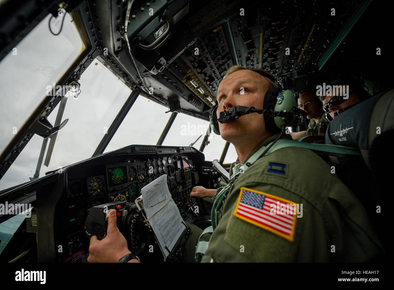 U.S. Air Force Capt. Phillip Chapman, C-130 Hercules pilot with the ...