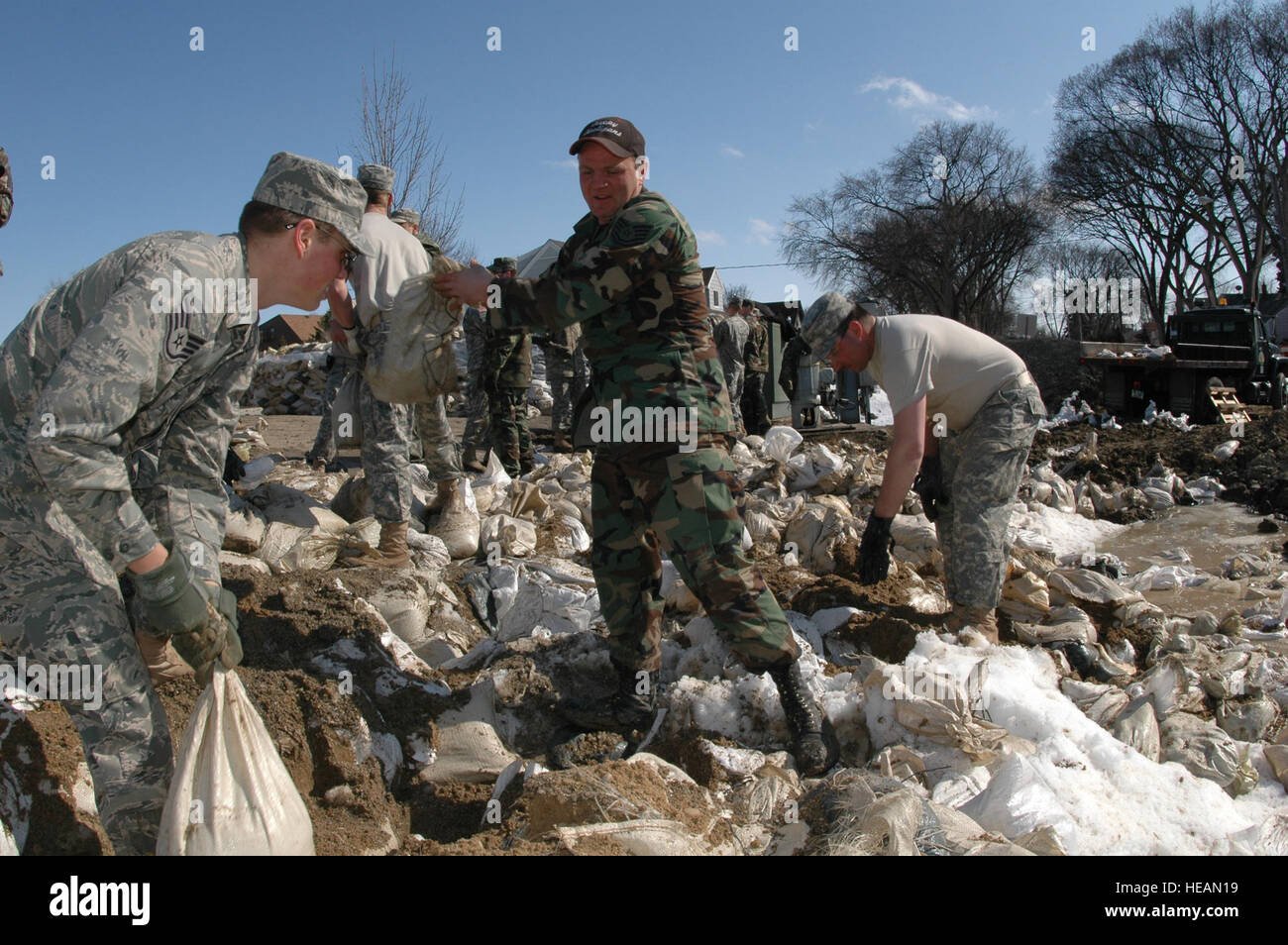 From left to right Staff Sgt. Bryan Hensel, of the 119th Aircraft ...