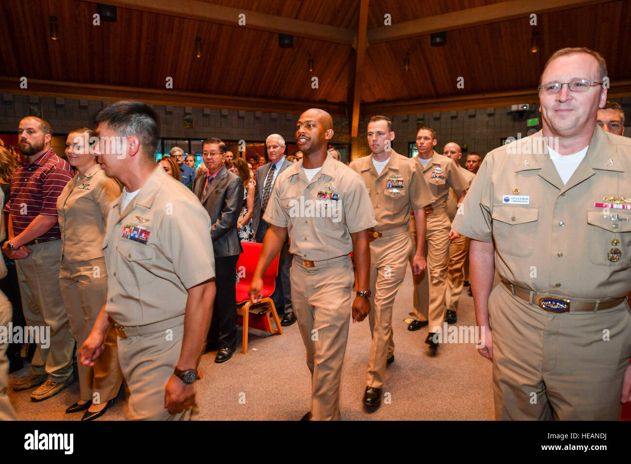 Chief Select Chief petty officer selectees march hi-res stock photography and images ...