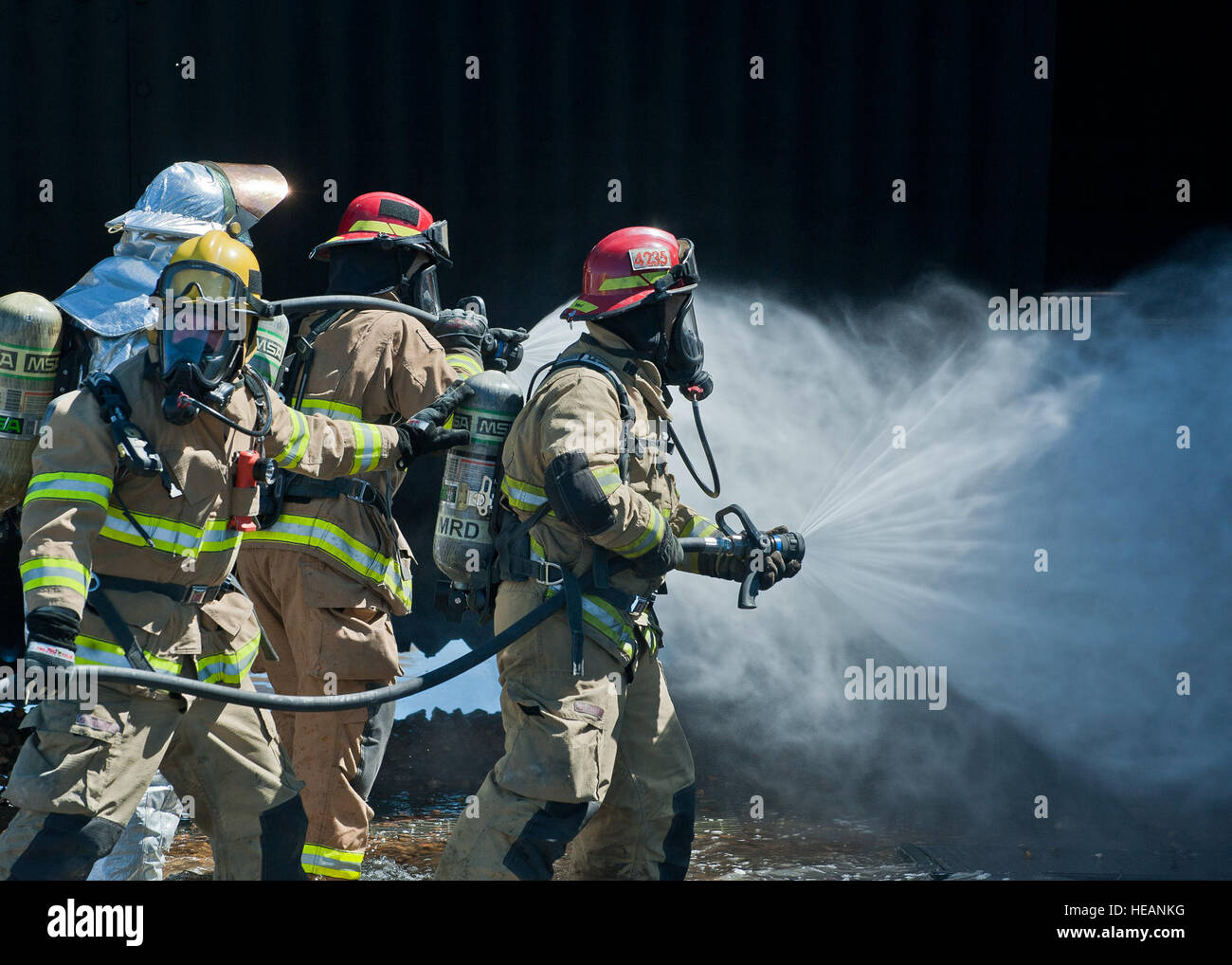 Firefighters from the Merced County Fire Department’s Castle Fire ...