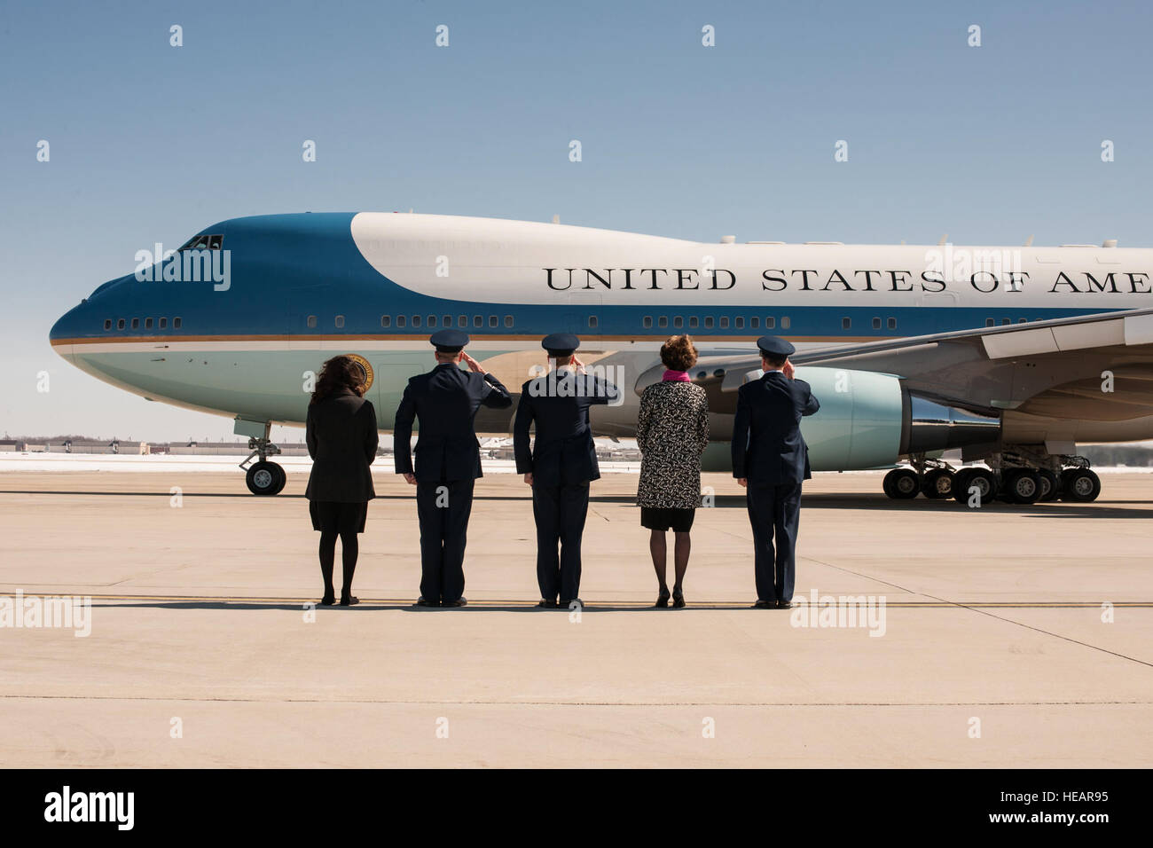 Leadership from Joint Base Andrews, including Col. Bradley Hoagland