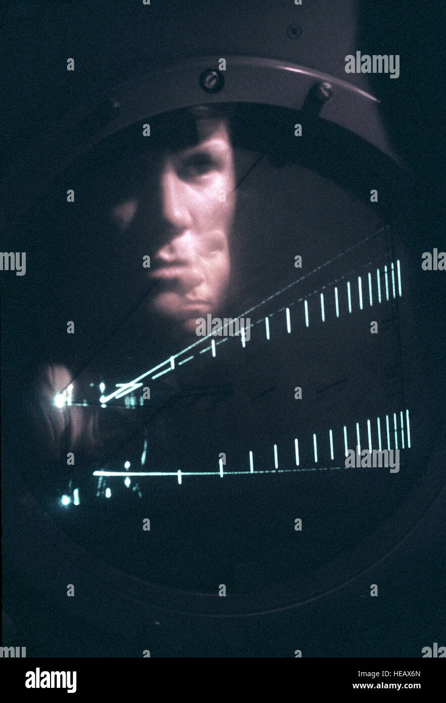 SRA James Calkins, an air traffic controller with the 1974th