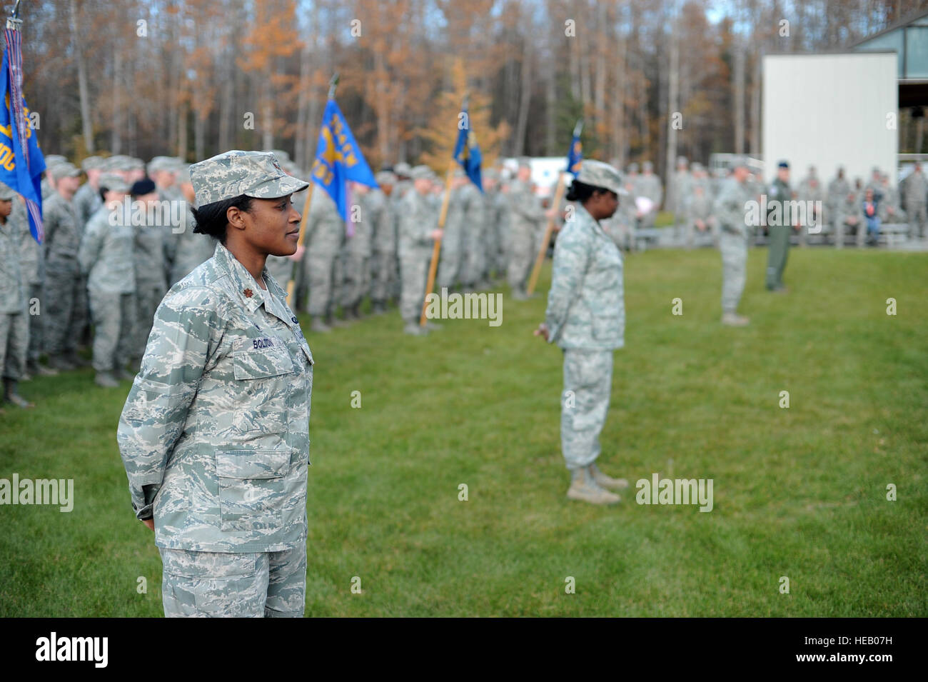 U.S. Air Force Maj. Shellonda Bolton, the 354th Comptroller Squadron