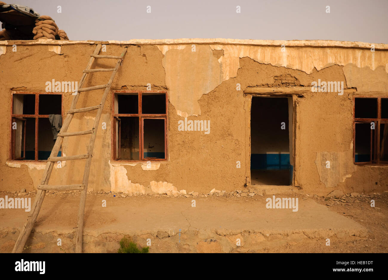 A vacant school waits to be renovated near Combat Outpost Mizan, Zabul province, Aug. 14. Provincial Reconstruction Team Zabul is working to renovate the school as part of an ongoing effort to improve Mizan District. Stock Photo