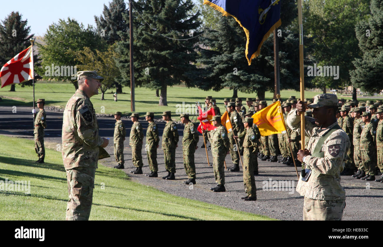 YAKIMA TRAINING CENTER, Wash. Members of the 12th Regiment, Japan