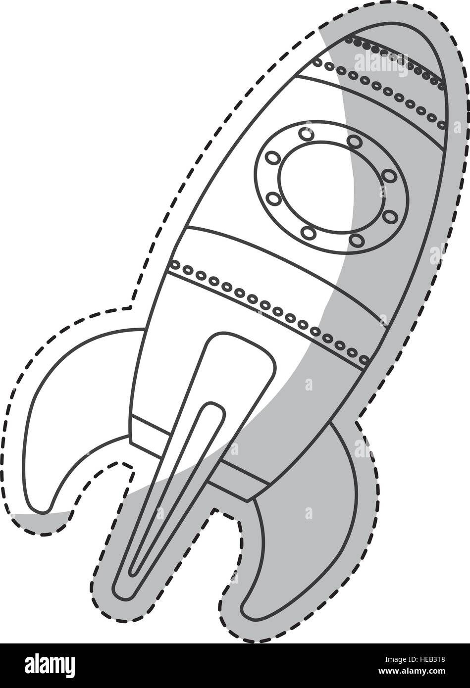 space rocket vehicle icon over white background. vector illustration ...