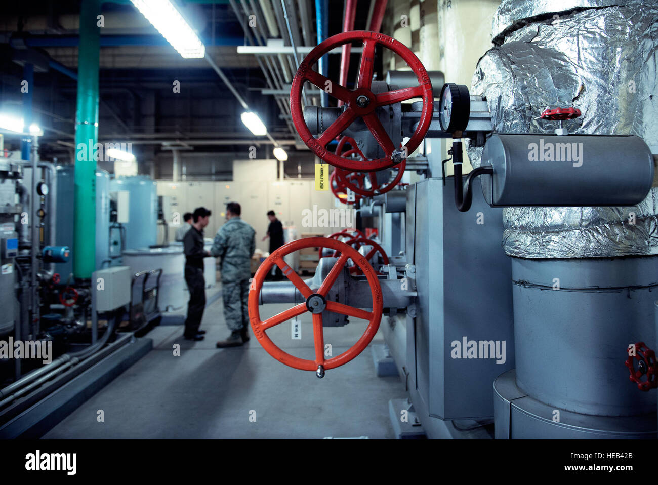 An inner look of one of four boiler plants April 22, 2015, at Yokota