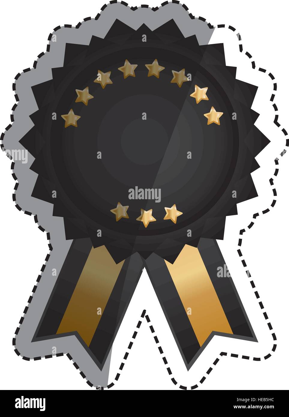 Isolated ribbon award icon vector illustration graphic design Stock ...