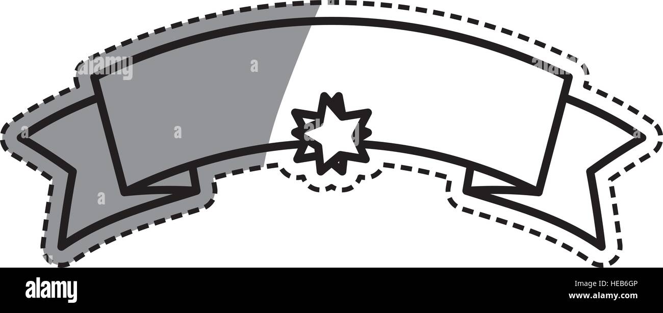 Empty ribbon banner icon vector illustration graphic design Stock ...