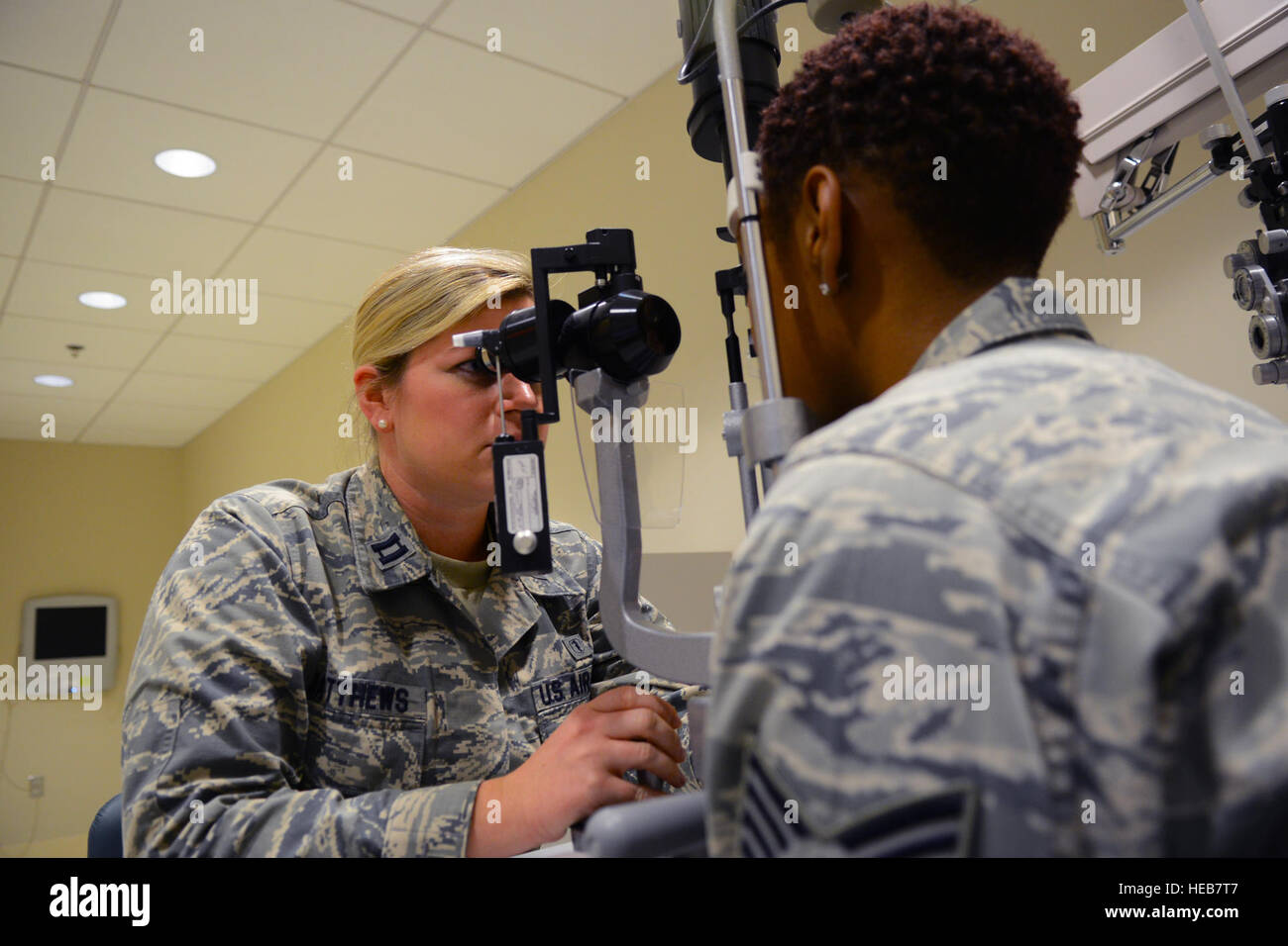 From left, U.S. Air Force Capt. Lauren Matthews, 633rd Aerospace