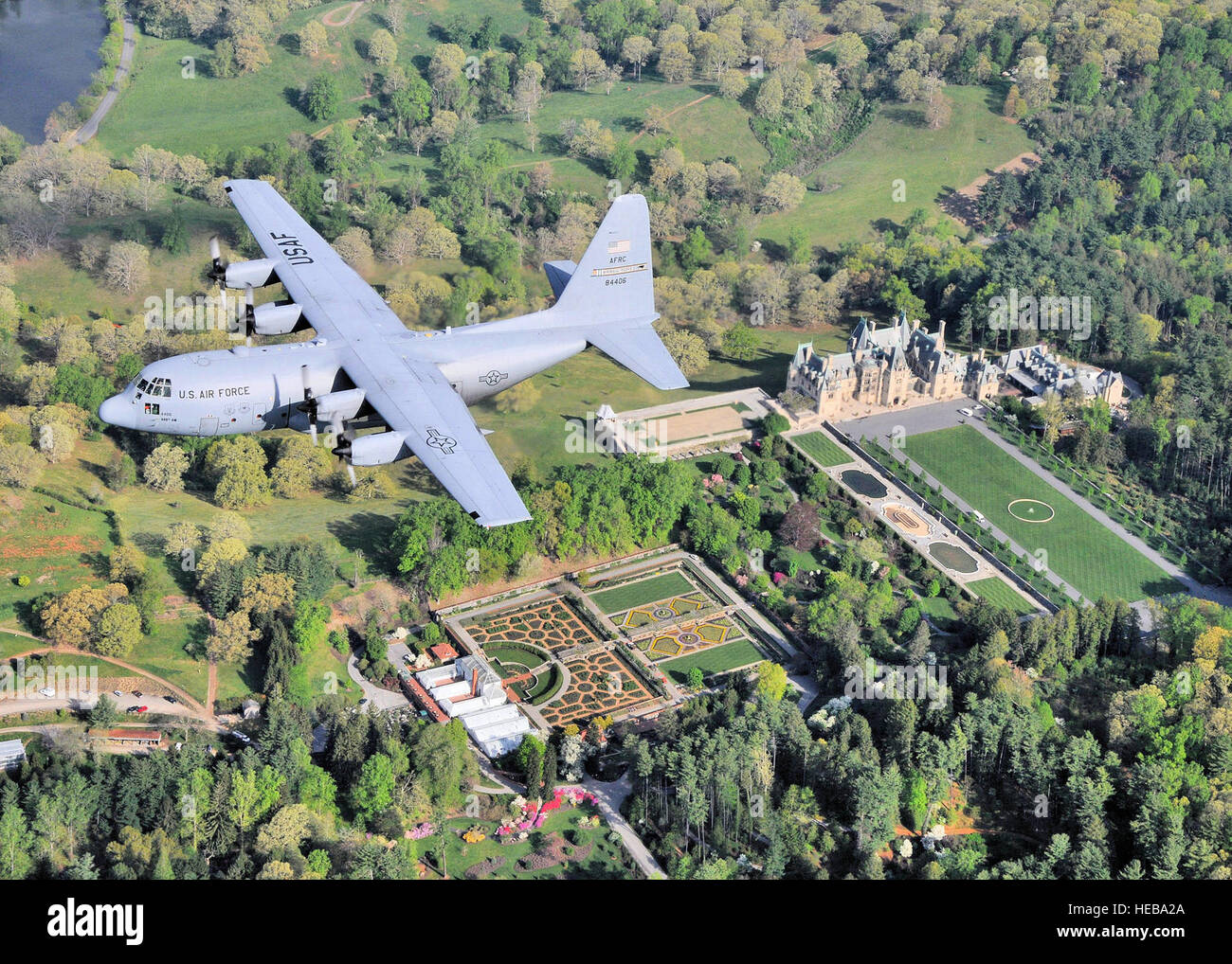 A C130 H2 aircraft from the 440th Airlift Wing stationed on Pope AFB