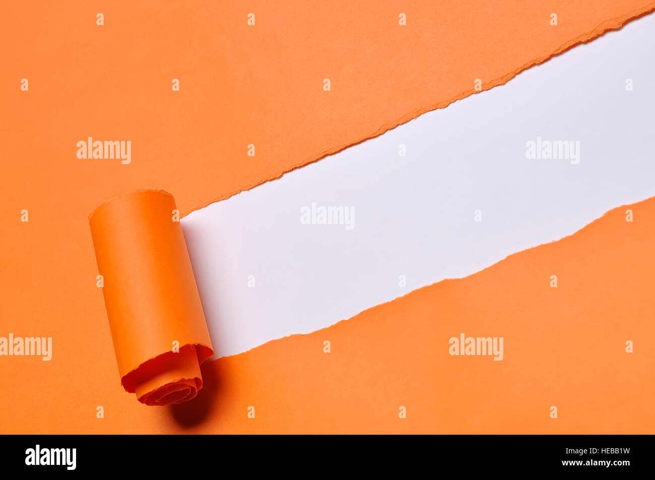 Torn paper with space for text with white background Stock Photo - Alamy