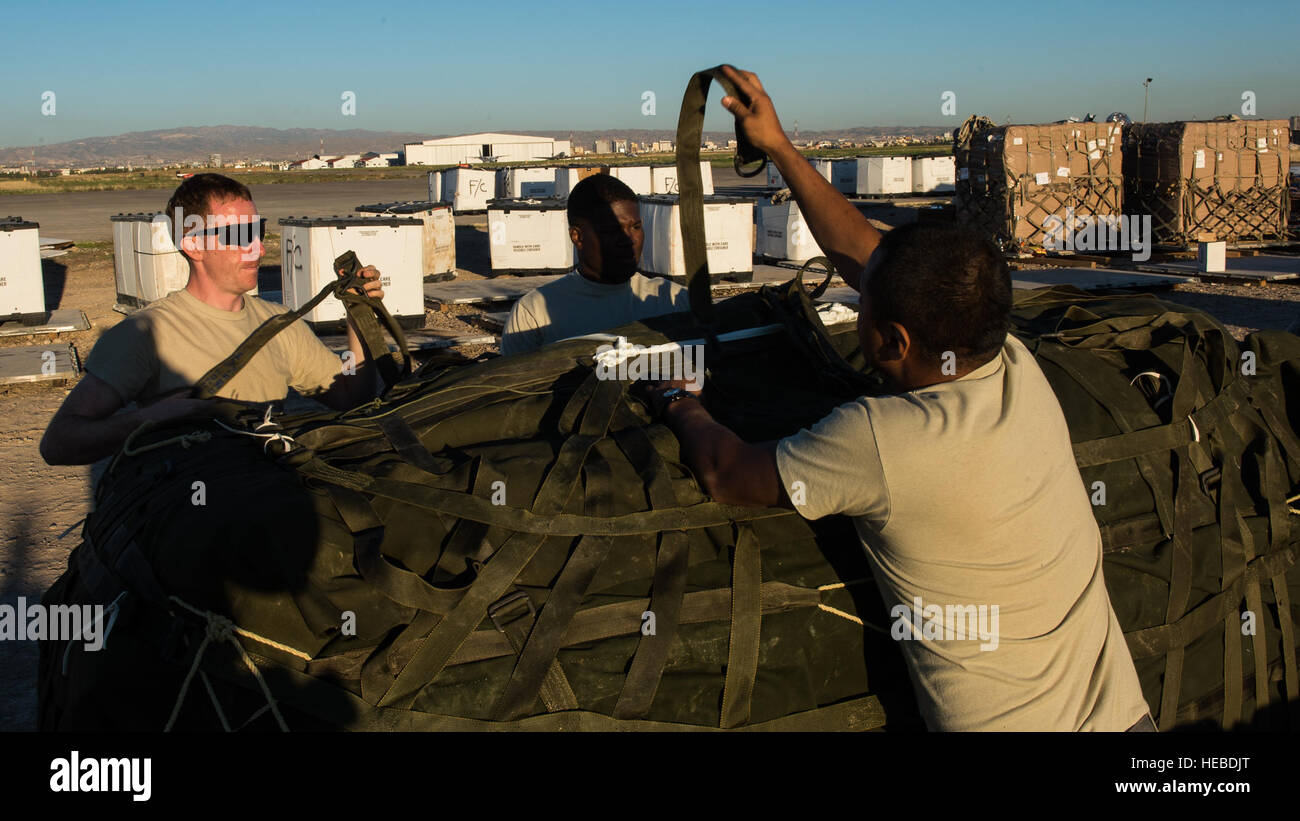Parachute riggers from the 11th Quartermaster, 82nd Sustainment Brigade ...