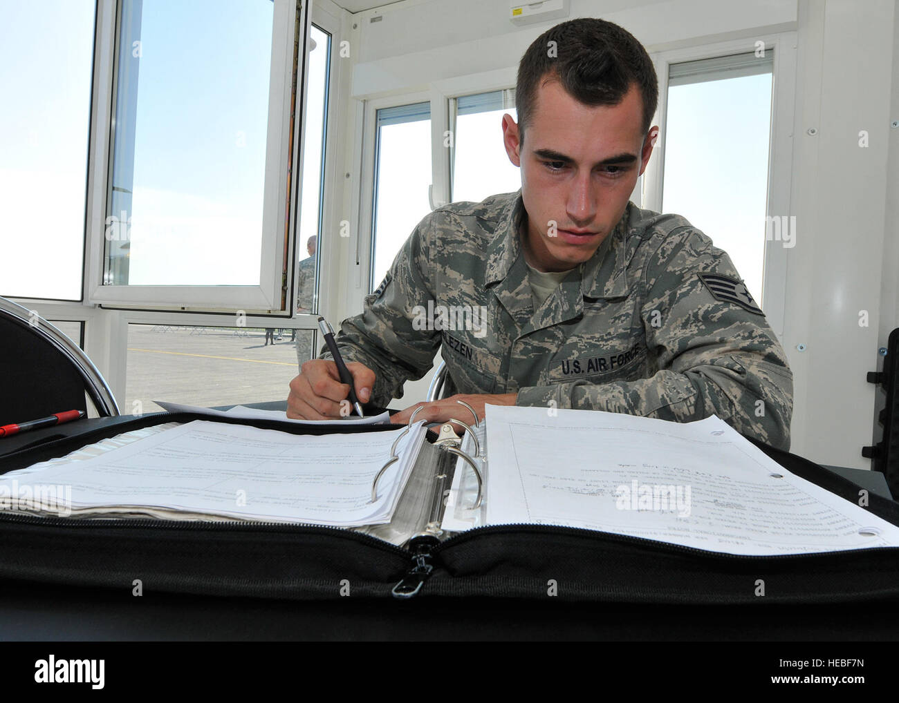 Staff Sgt. Corey Glezen, 52nd Aircraft Maintenance Squadron crew chief ...