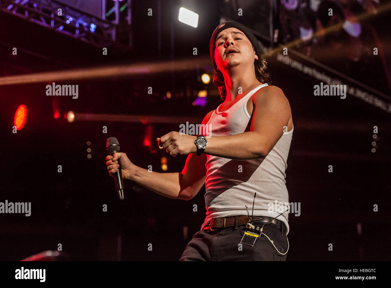 Lukas Forchhammer of Lukas Graham performing at 93.3 FLZ&rsquo;s iHeartRadio