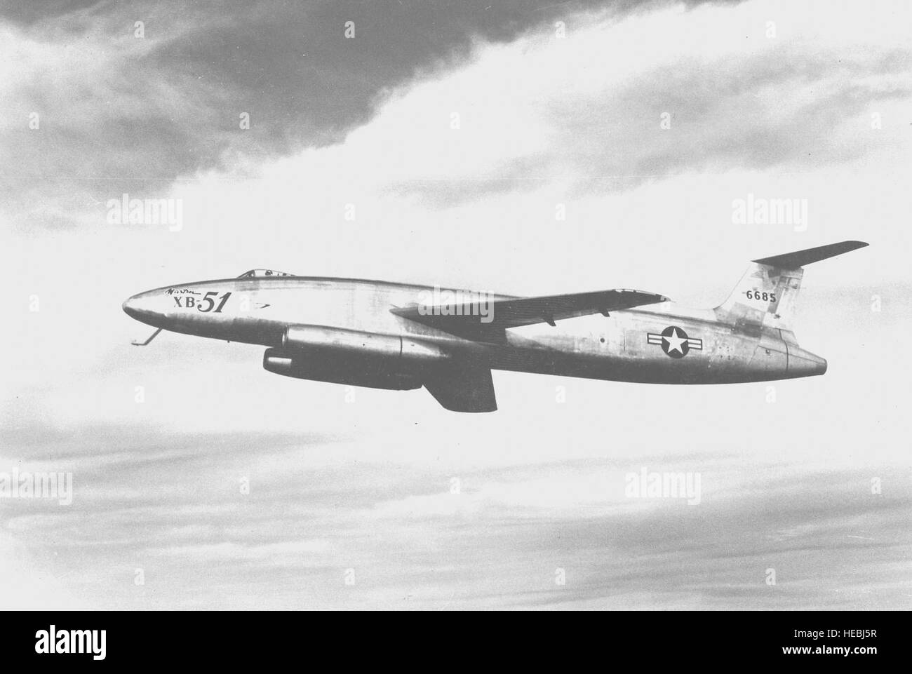 Martin XB-51 in flight. (U.S. Air Force photo Stock Photo - Alamy