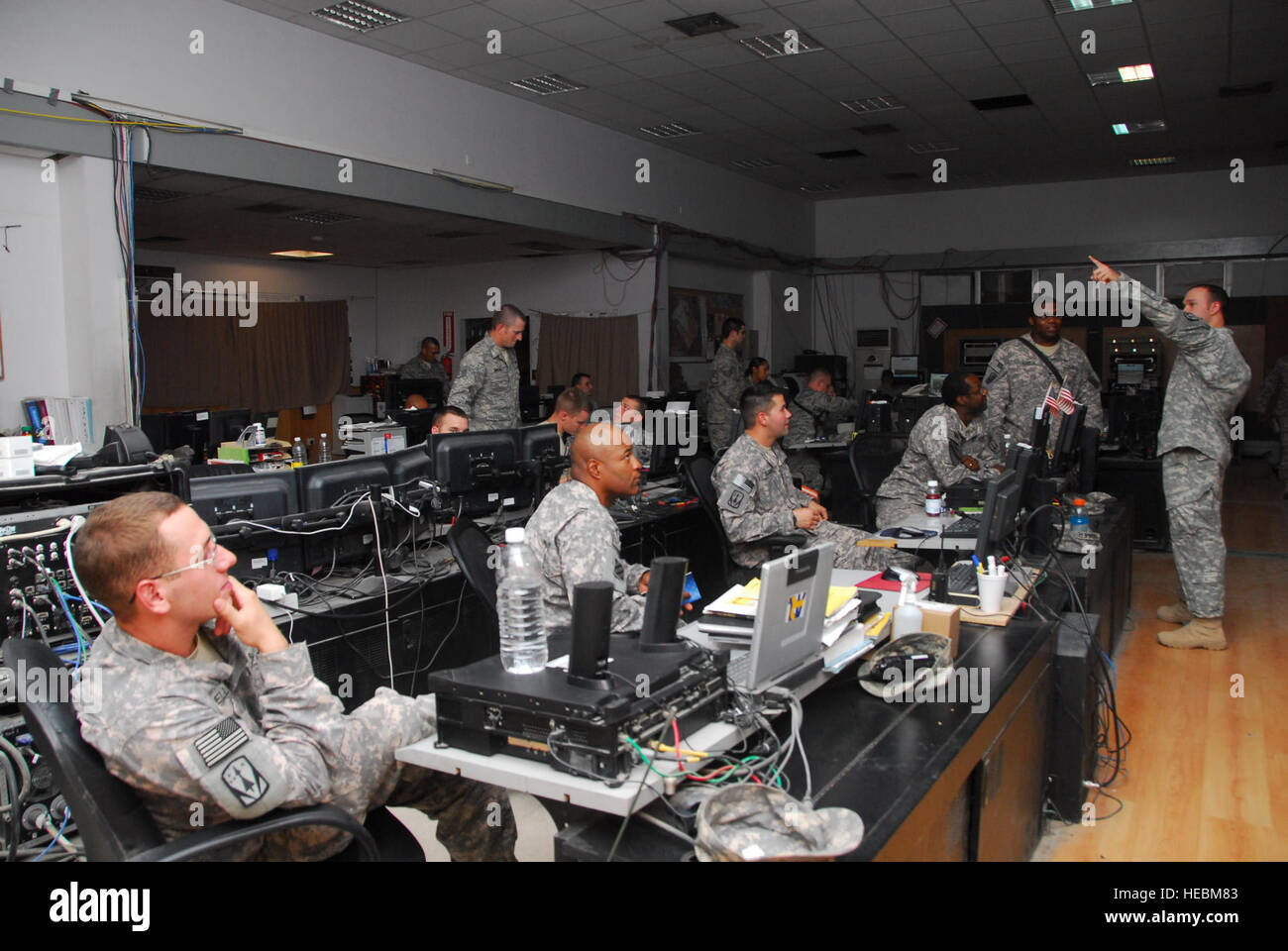 Airmen, soldiers, and sailors of the 332nd Expeditionary Security ...