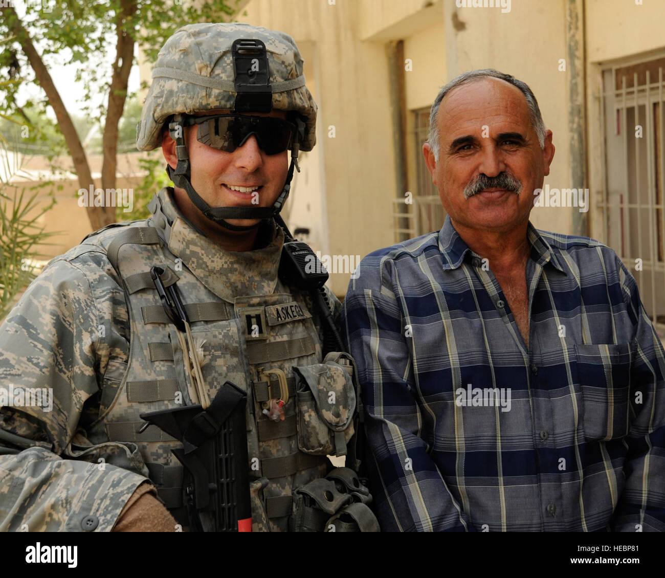 U.S. Air Force Capt. Michael Askegren, Patrol Base Stone site officer ...