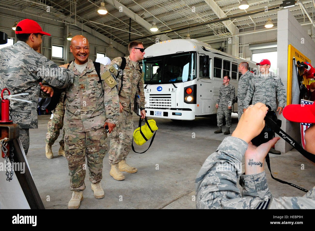 RED HORSE Airmen return from a deployment at Hurlburt Field, Fla., May ...