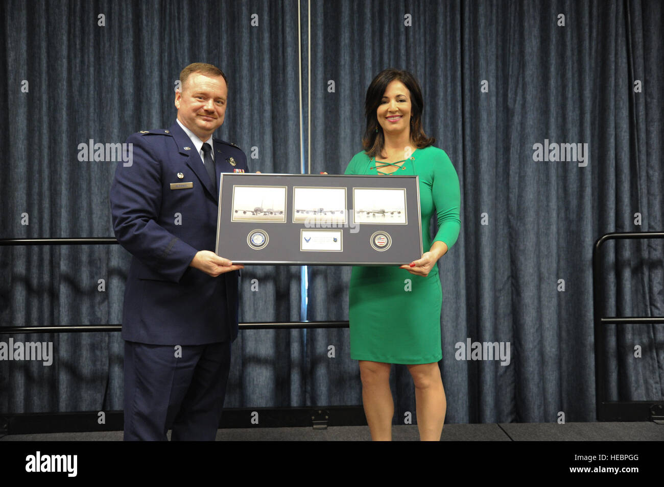 U.S Air Force Col. Stephanie Schaefer and Maj. Shannon 