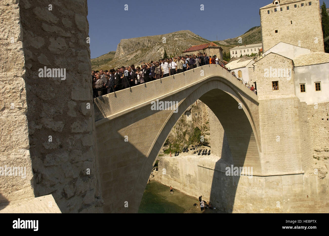 Destroyed stari most bridge hi-res stock photography and images - Alamy